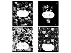79796 [Т5ск12_вл 60276]Тетрадь 12л КЛЕТКА BG "Monsters"