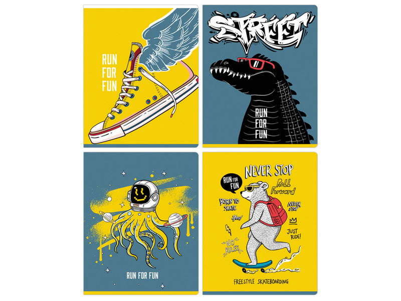 Тетрадь 60л ЛИНИЯ BG "Never stop"