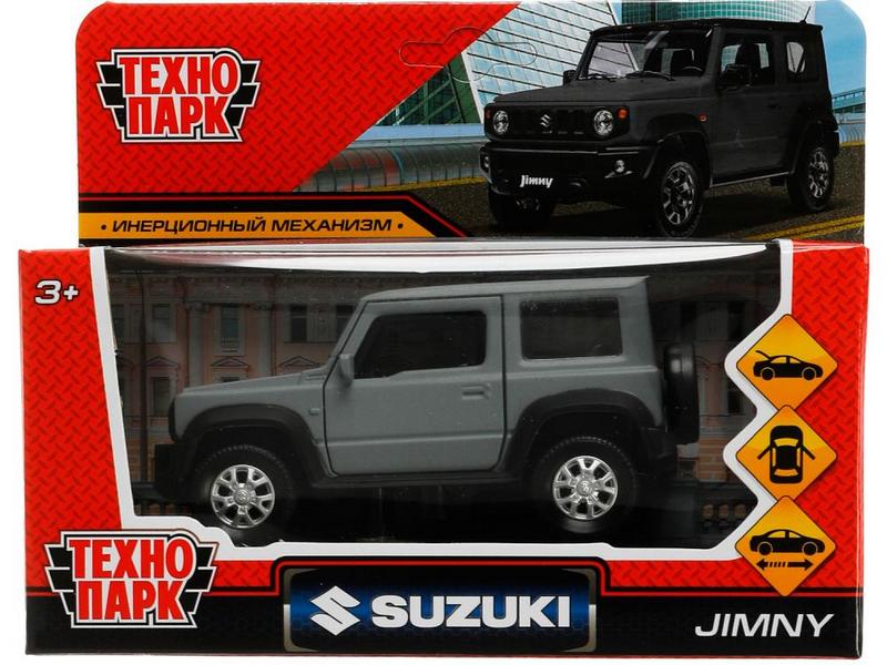 Технопарк. Машина «SUZUKI JIMNY» металл. инерц. 11,5 см (открыв. двери, багажник) серый
