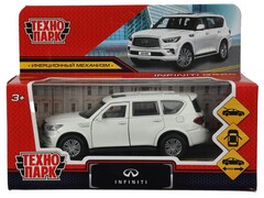79839 [QX80-12-WH]Технопарк. Машина «INFINITI QX80» металл. инерц. 12 см (открыв. двери, багажник) белый