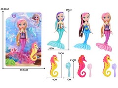 Русалочка с аксесс. 29,5*19,5*5 см на планшете 3094913