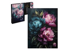 80279 [67930]Картина по номерам 30х40 см «ЯРКИЕ ЦВЕТЫ»