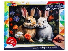 80284 [CANV40X50-115964]Картина по номерам 40*50 см "КРОЛИКИ"