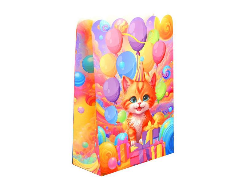 Пакет подарочный «РЫЖИЙ КОТЕНОК» 18*23*10 см (мат. лам.) PTM-114610-UN