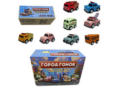 Машинка-сюрприз металл. инерц. 11,5*5*4,5 см в контейнере