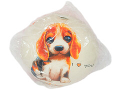 80437 [RPH-011]Игрушка-подушка круглая «Собака Джесси» 41х41см RPH-011