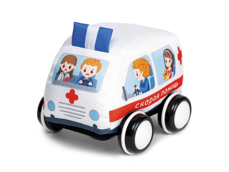 Машинка мягкая "Скорая"