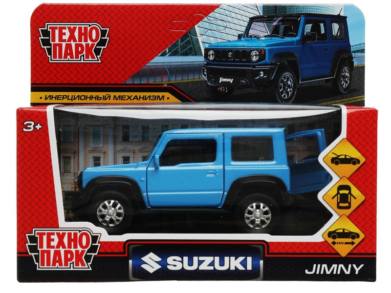 Купить оптом Технопарк. Машина «SUZUKI JIMNY» металл. инерц. 11,5 см (открыв. двери, багажник) синяя в Луганске