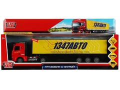 80475 [E950-H65086-R]Технопарк. Машина ГРУЗОВИК металл. инерц. 32 см (свет, звук, подвиж. дет.)