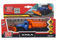 80480 [SB-16-53-A-WB]Технопарк. Машина "УРАЛ СНЕГОУБОРОЧНЫЙ" металл. инерц.12 см (открыв. двери, подвиж. дет.)