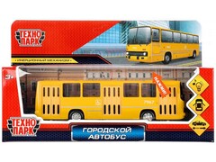 80483 [IKABUS-17SL-YE]Технопарк. Городской автобус металл. инерц. 17 см (свет, звук, открыв. двери) желтый