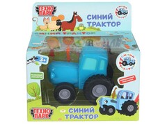 80490 [BLUTRA-11-BU2-WOD] Технопарк. СИНИЙ ТРАКТОР металл. инерц. 11 см