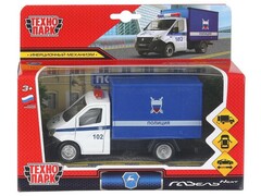 80491 [NEXTKUNG-15POL-WH]Технопарк. Машина «ГАЗ NEXT ПОЛИЦИЯ» металл. инерц. 14 см (открыв. двери) синий
