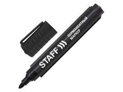 80506 [150733]Маркер перманентный «STAFF Basic PM-733» круглый 2,5 мм ЧЕРНЫЙ (12шт/уп)
