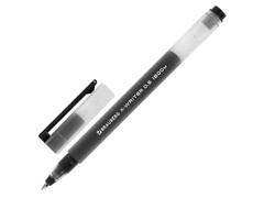 80517 [144135]Ручка гелевая «BRAUBERG X-WRITER 1800» прозрачный корпус 0,35 мм ЧЕРНАЯ (12шт/уп)