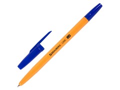 80520 [143331]Ручка шариковая «BRAUBERG ORANGE Line» оранжевый корпус 1 мм СИНЯЯ (50шт/уп)