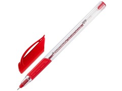 80526 [142920]Ручка шариковая масляная «BRAUBERG Extra Glide GT» трехгранный прозрачный корпус 0,7 мм КРАСНАЯ (12шт/уп)