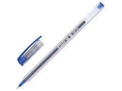 80529 [143021]Ручка шариковая масляная «STAFF Basic OBP-316»  матовый корпус 0,6 мм СИНЯЯ (50шт/уп)