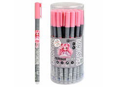 80563 [69530]Ручка гелевая ПИШИ-СТИРАЙ «КРАСОТКА» серый, розовый корпус 0,5 мм СИНЯЯ (30 шт/уп)