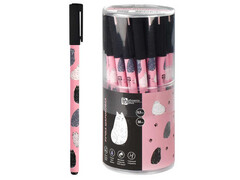 80566 [67424]Ручка шариковая «КОТИКИ» цветной корпус 1,0 мм СИНЯЯ (30 шт/уп)