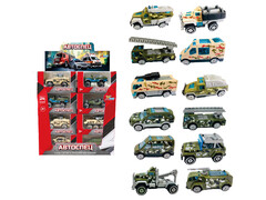 80575 [1002944]Машинка «Военная техника» 8 см металл. инерц. в кор.