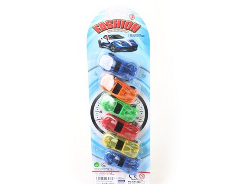 Набор машинок 7 см 6 шт на планшете