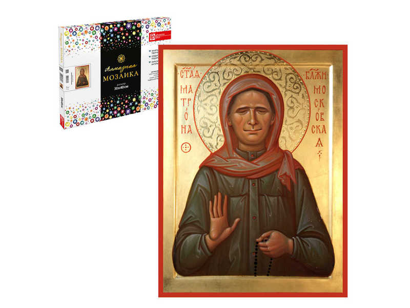 Алмазная мозаика 30*40 см «МАТРОНА МОСКОВСКАЯ» (с подр., с полн. заполн., класс.)