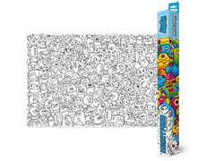 80652 []Раскраска-плакат в коробке Дудл. Монстрики. Серия Большая раскраска. 101х69 см. (ISBN нет)