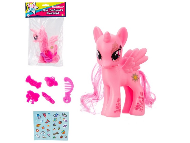 Единорог с аксесс. 21*16 см в пак. IT109867