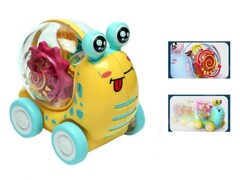 Улитка инерц. с шестеренками (свет) 10*6,5*9,5 см в пак. M1541-5