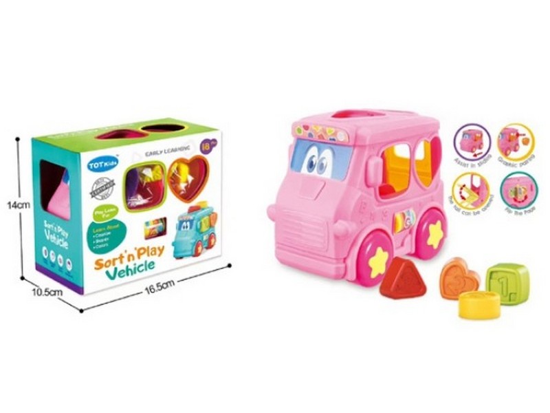 Сортер «Автобус» 16,5*14*10,5 см в кор. 3123825