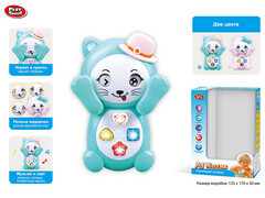 Телефон на бат. «Котик» (свет, звук) 12,5*17*5 см в кор. 7828/DT