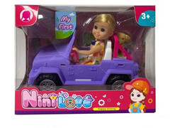 80704 [2829666]Кукла с машиной и питомцем 19,8*11,2*15 см в кор. 2829666