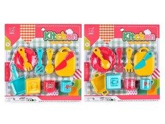 80752 [3078944]Набор посуды 10 предметов 30,5*29,5*5 см на планшете 3078944