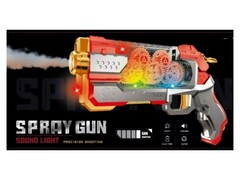 Пистолет на бат. с шестеренками (свет, звук) 27*4,5*4,4 см в кор. Y9414170