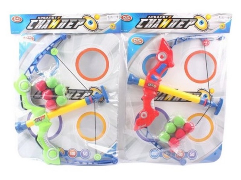 Арбалет (мишень, патроны-шарики) 44*33,5*5 см в пак. 7079/DT