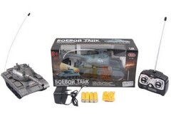 Танк на р/у (аккум., движение во всех направл., стреляет пульками) 30,5*15*12,5 см в кор. 9670/DT