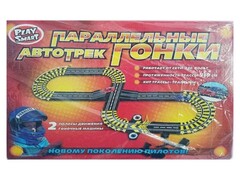 Трек на п/у от сети (длинна трассы 3,69 м, трамплин) 52,5*31*7 см в кор. 0810/DT