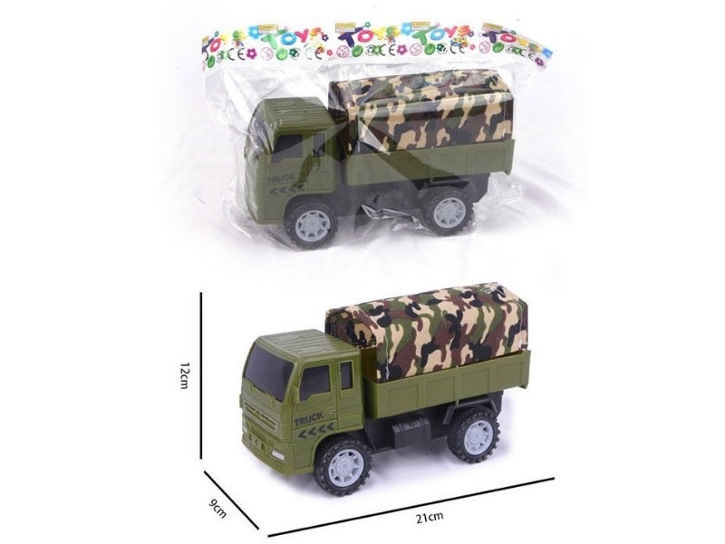 Грузовик инерц. «Военный» техника" 21*12*9 см в пак. 024-1/DT