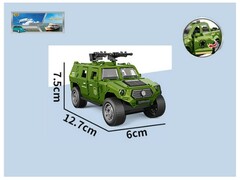Джип инерц. «Военный» (открыв. двери) 14*23*7,5 см в пак. M1534-79A