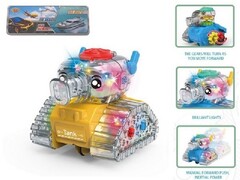 Танк инерц. с шестеренками (свет) 10*8,5*8,5 см в пак. M1541-10