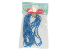 81064 [88757]Бусы на елку синие 2,7 см 88757