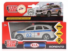 Технопарк. Машина «KIA sorento prime ПОЛИЦИЯ» металл. инерц. 12 см (открыв. двери, багажник)