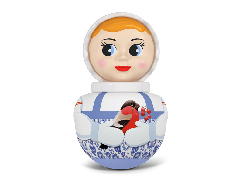 Неваляшка малая "Девочка" (зима) в п/пакете