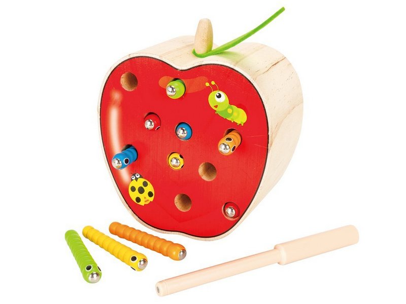 Купить оптом Рыбалка деревянная "Поймай гусеницу" 15*13*7 см в кор. 76837 в Луганске