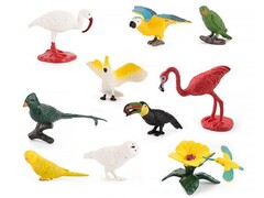 Набор птиц (полимерный материал) 10 предметов в пак. YJ367