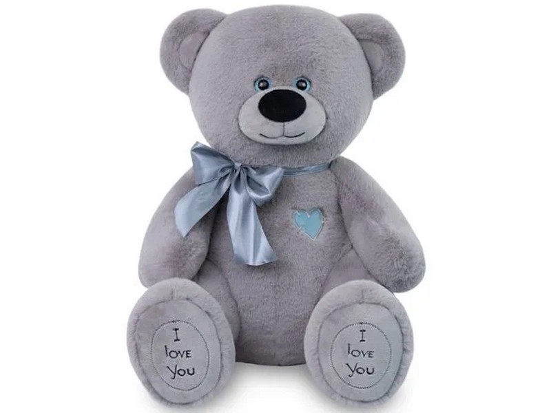 Медведь Фил 65 см серый