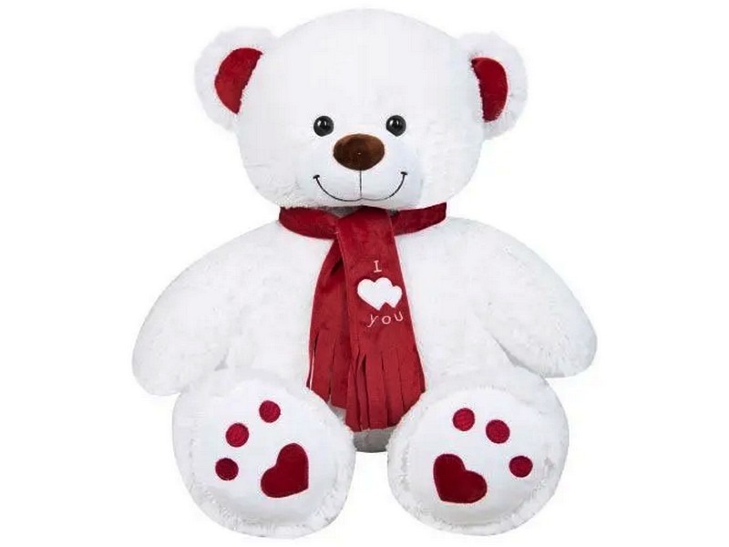 Медведь Кельвин 85 см белый