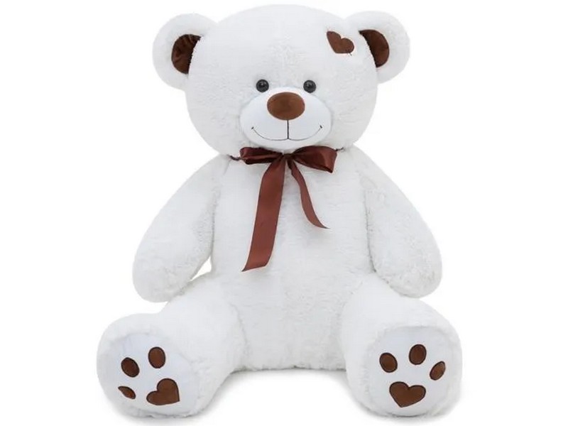 Медведь Тони 85 см белый