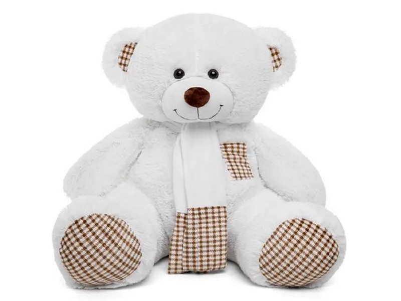 Медведь Тоффи белый 110 см